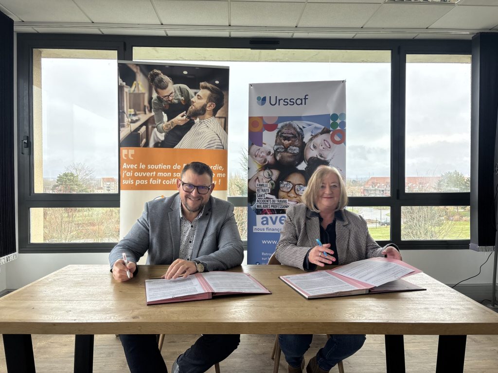 BGE Picardie et l’Urssaf Picardie signent une convention partenariale au service des entrepreneurs